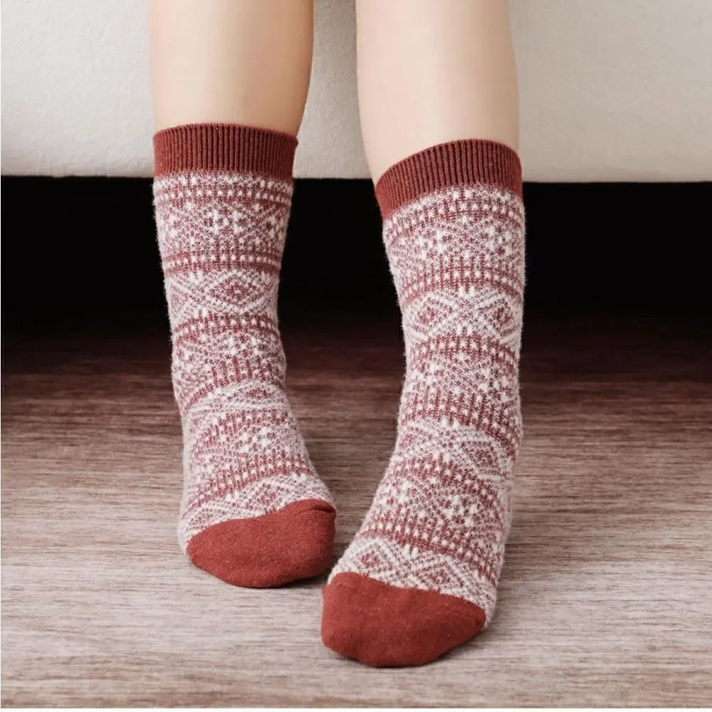 Warm wool winter socks